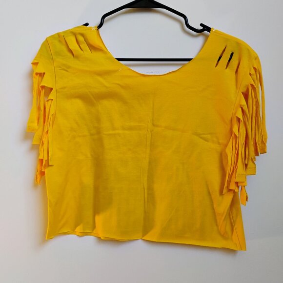 Small off shoulder fringe sleeve crop - Picture 2 of 2